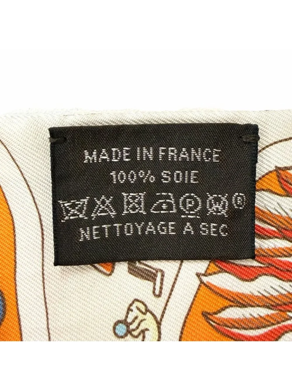 Hermes Exposition Universelle Silk 100% Scarf Orange Multi - Picture 6 of 7